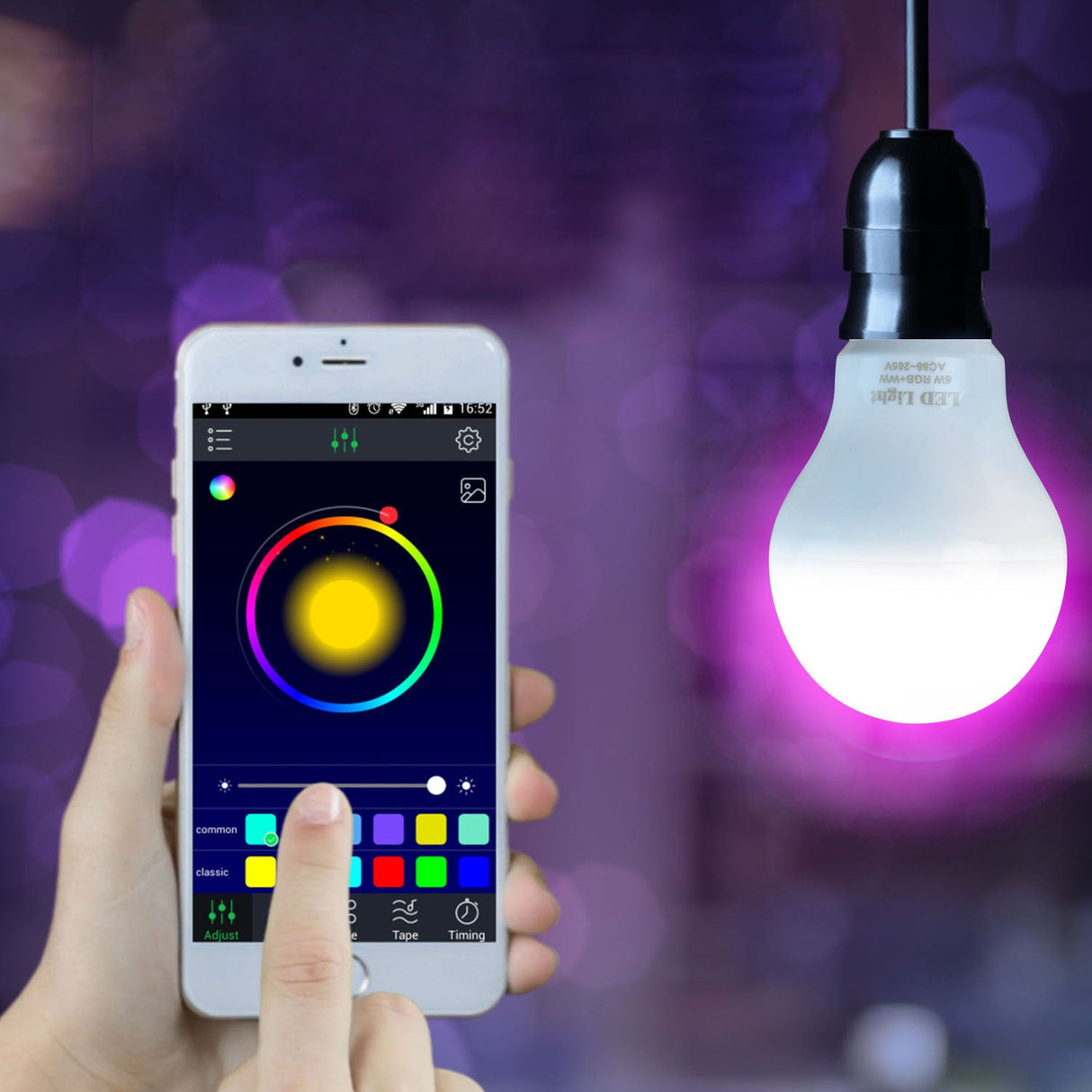 1.6 Million Color Smart Wireless LED Bulb Light by DirectDeals