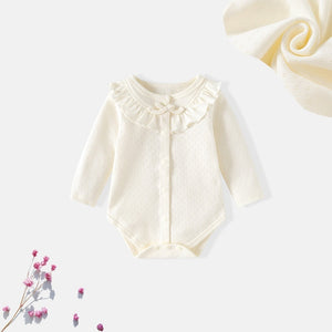 Baby Romper Sweet Jacquard Pure Cotton Crawling Suit Princess-style Clothing