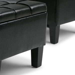 Dover - 3 Piece Storage Ottoman Contemporary Design by Couch.com