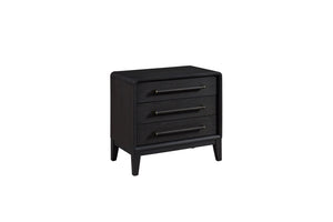 3 Drawer Nightstand With USB - Black by Couch.com