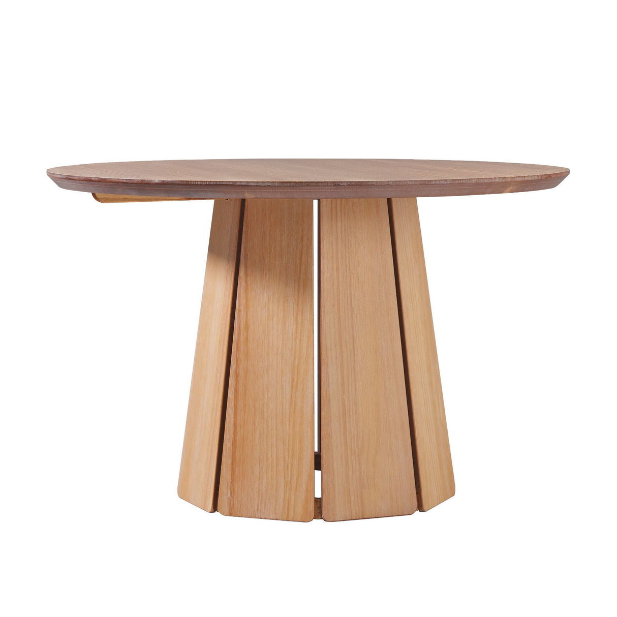 Round Pedestal Dining Table - Light Brown by Couch.com