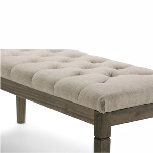 Waverly - Upholstered Tufted Ottoman Bench by Couch.com