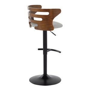 Cosi - Mid Century Modern Adjustable Barstool With Swivel With Rounded T Footrest (Set of 2) by Couch.com