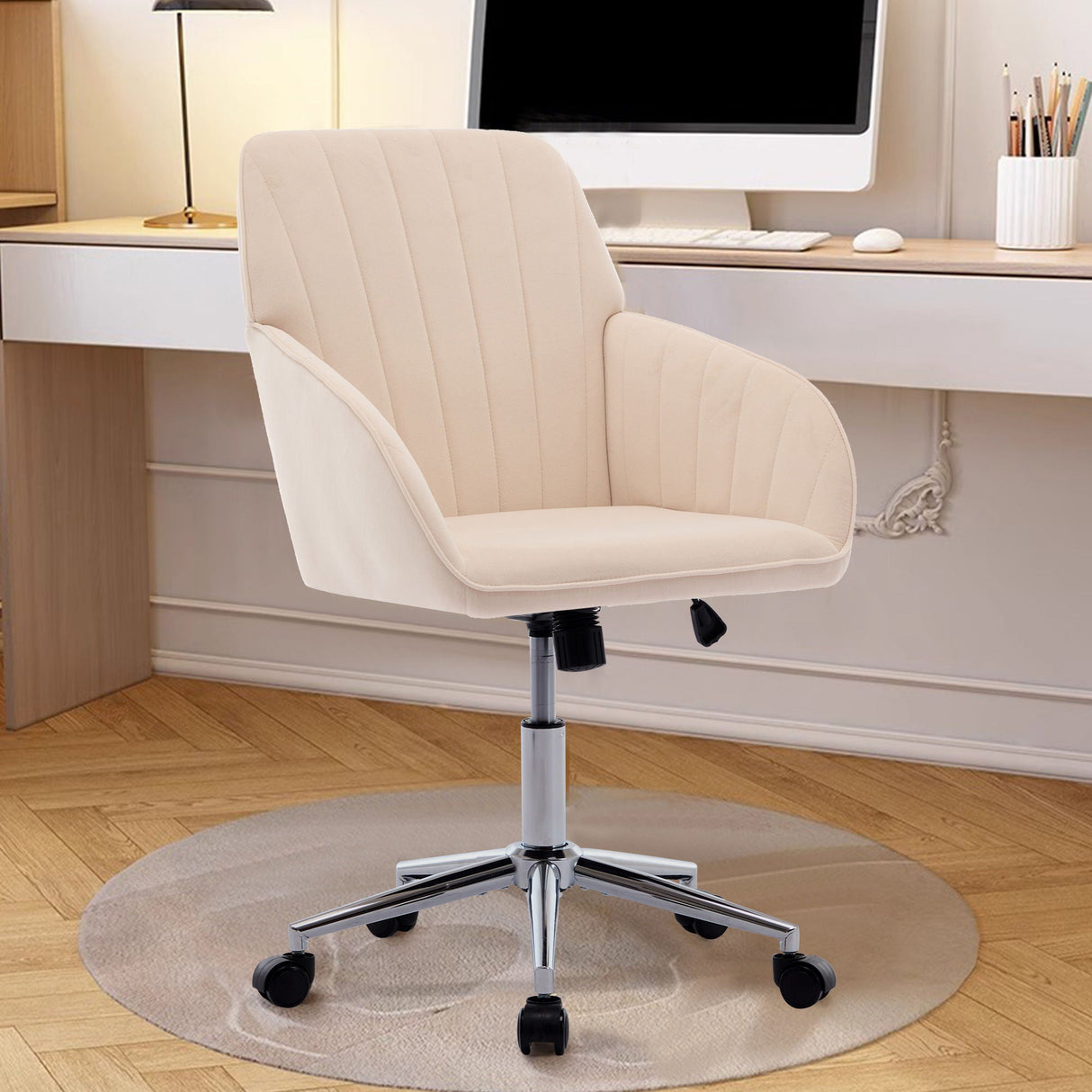Adjustable Ergonomic Office Chair, Swivel Backrest Seat by Couch.com