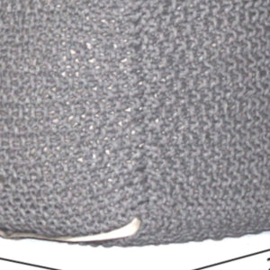 Semi Rounded Pouf Cable Knitted Perfect Seating