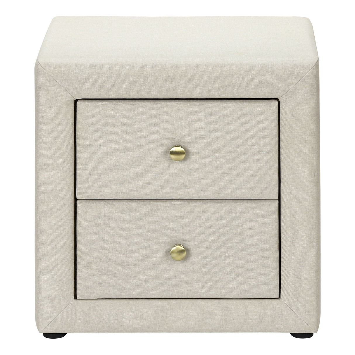 Nightstand, Storage Drawer Versatile Use, Upholstered, Transitional by Couch.com