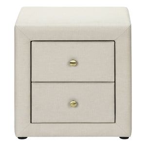 Nightstand, Storage Drawer Versatile Use, Upholstered, Transitional by Couch.com