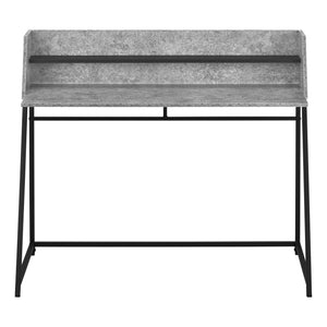 Computer Desk For Home Office, Laptop, Storage Shelves, Marble Look Contemporary & Modern by Couch.com
