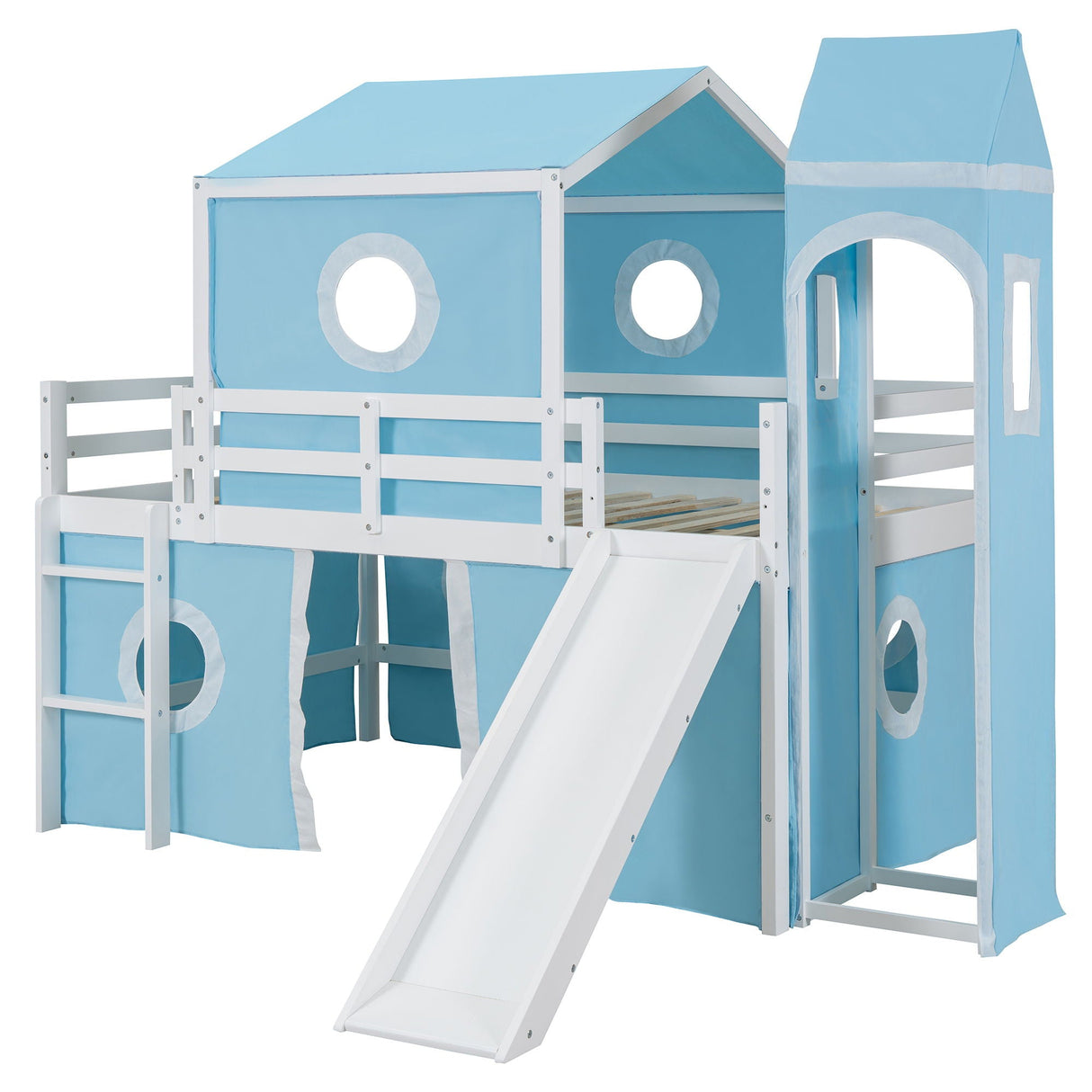 Loft Bed & Slide Tent And Tower by Couch.com