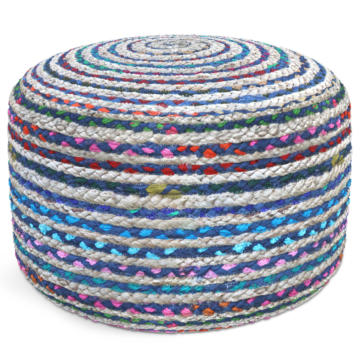 Margo - Handcrafted Round Pouf by Couch.com