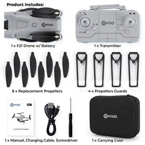 Contixo F21 Elite Sky Remote Control Beginner Drone With 1080P HD Camera