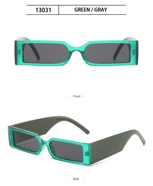 90’s Fashion Narrow Rectangular Vintage Style Sunglasses For Women & Men New Retro Style Sun Glasses For Women New Eyeglasses In Different Shades Eyewear