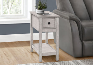 Accent End Table, 2 Tier, Narrow, Lamp, Storage Drawer, Charming Design by Couch.com