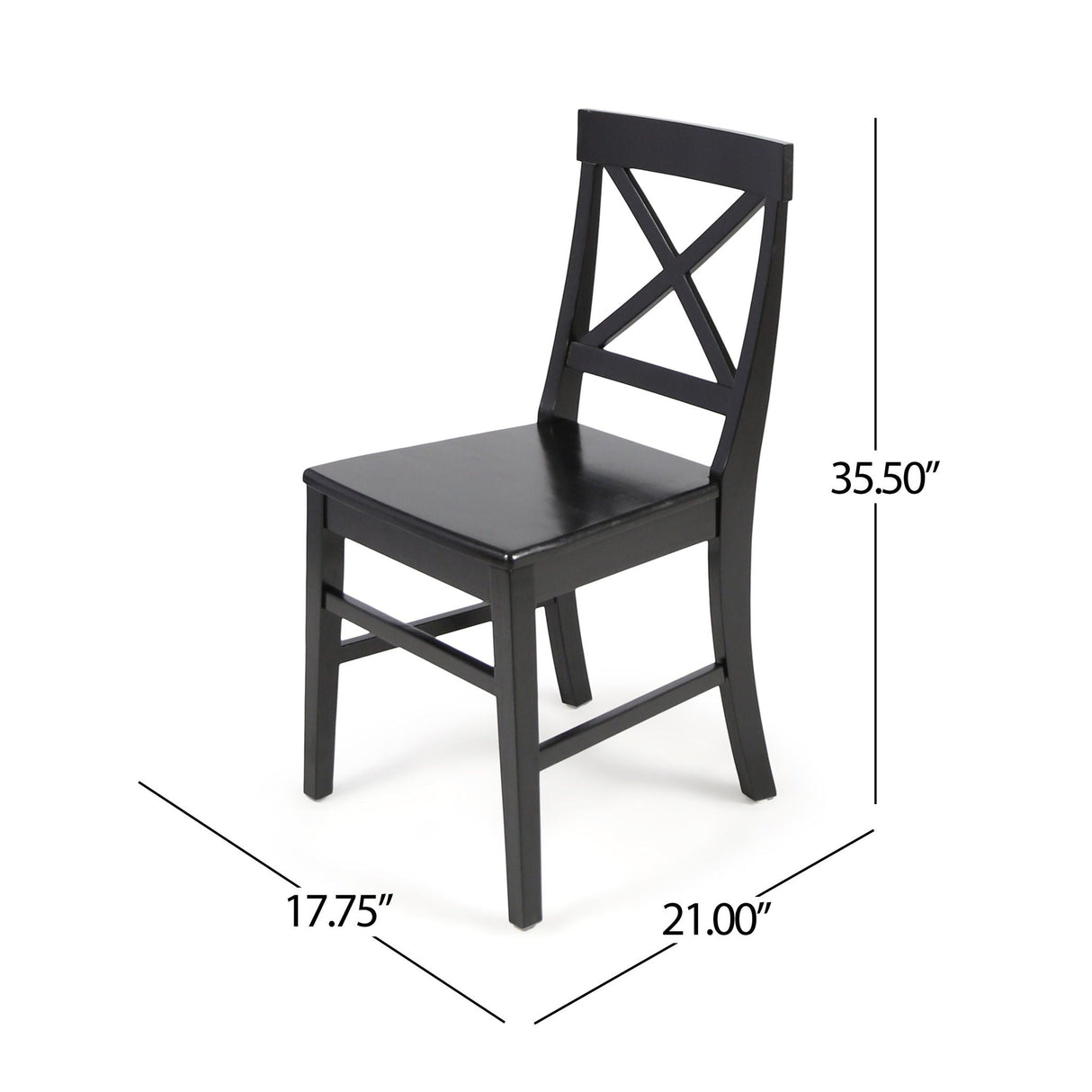 Plethora - Dining Chair With X Shaped Back (Set of 2) by Couch.com