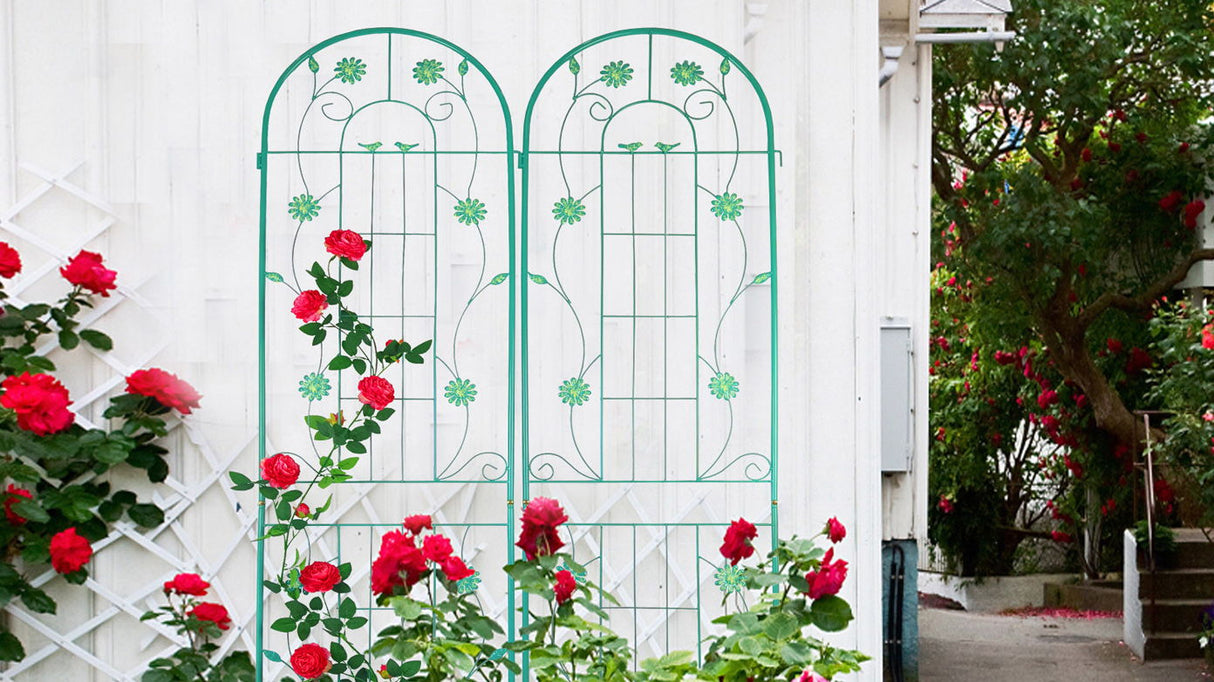 Metal Garden Trellis Rustproof Trellis For Climbing Plant Outdoor Flower Support by Couch.com