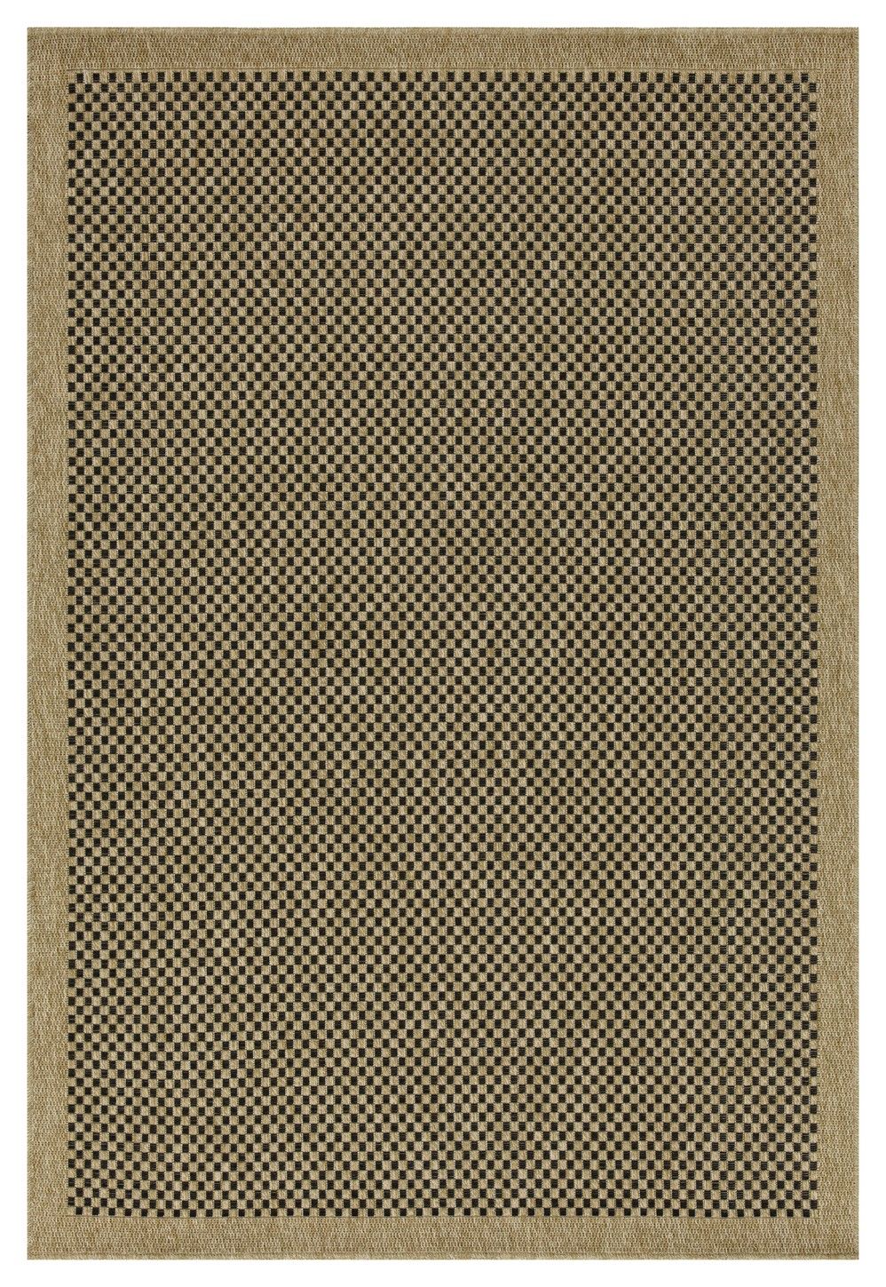 Earth - Indoor / Outdoor Area Rug Polypropylene - Jute / Black by Couch.com