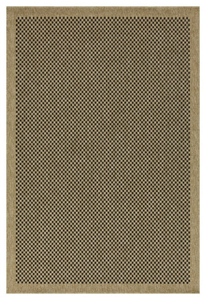 Earth - Indoor / Outdoor Area Rug Polypropylene - Jute / Black by Couch.com