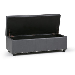 Kingsley - Upholstered Large Storage Ottoman by Couch.com