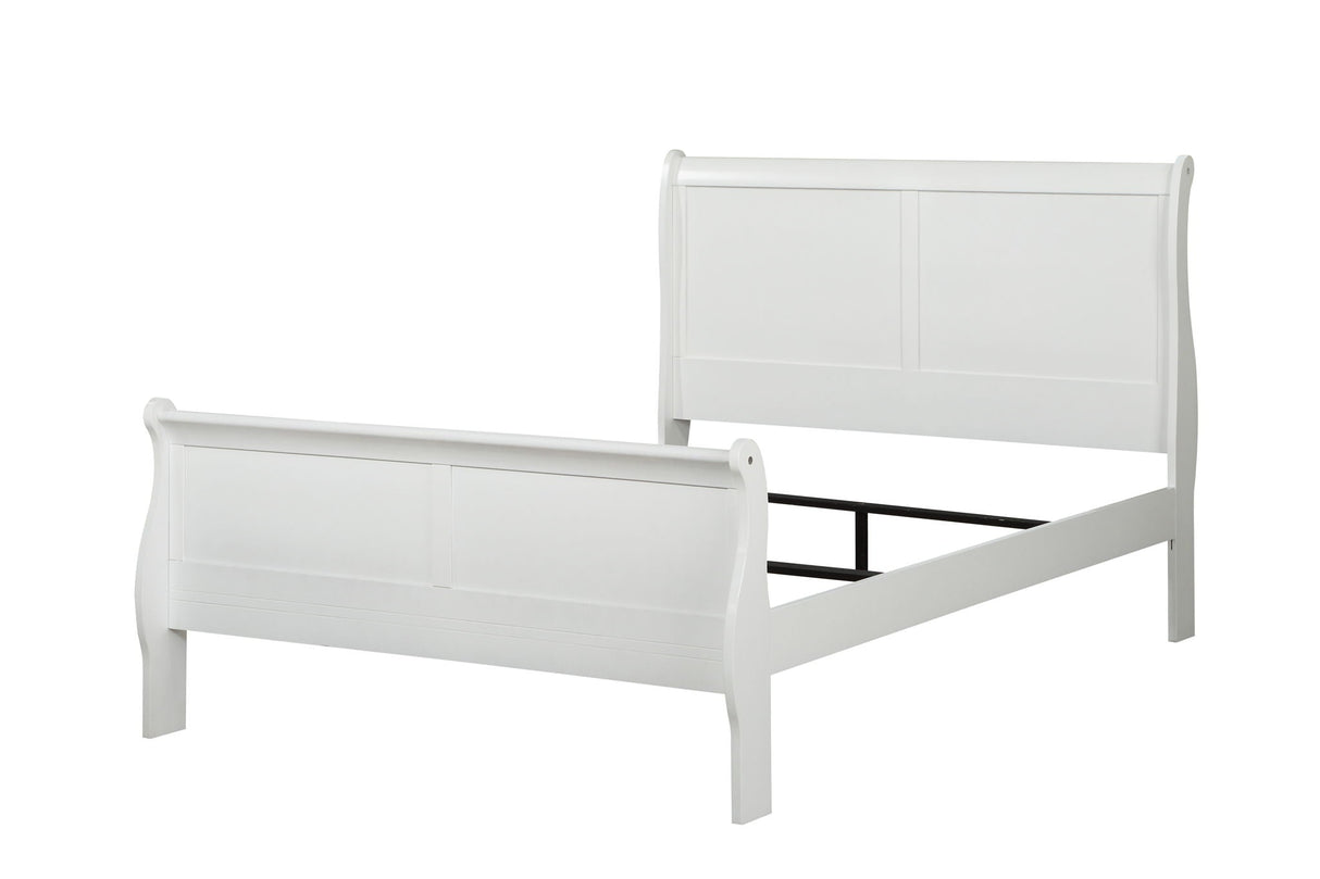 Louis Philippe Sleigh Style Bed