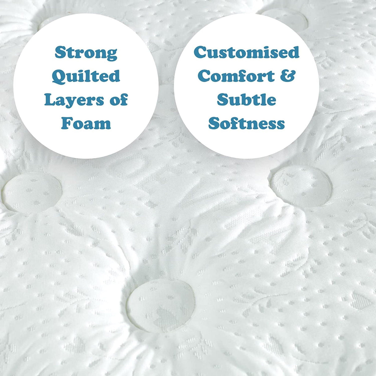 Excellence 9" Medium Tight-Top Hybrid Aloe Vera Foam Encased Pocket Coil Mattress by Couch.com