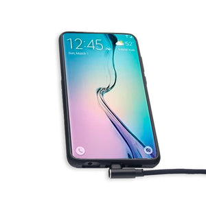 12" Phone Charging & Data Cable 90 degree USB USBC by GloDea