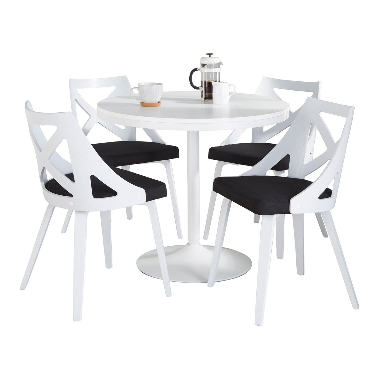 Dakota Charlotte - 5 Piece Contemporary Design, Dining Set by Couch.com