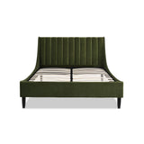 Aspen - Vertical Tufted Modern Headboard Platform Bed Set by Couch.com