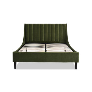 Aspen - Vertical Tufted Modern Headboard Platform Bed Set by Couch.com
