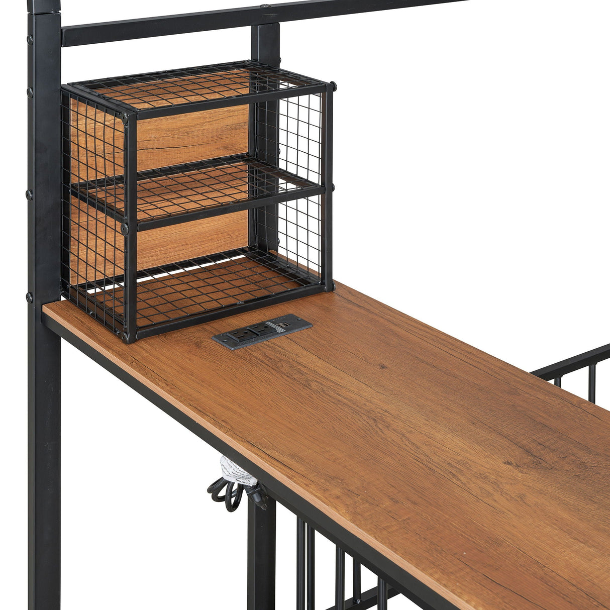 House Frame With Desk, Shelves, Power Outlets And USB Ports by Couch.com