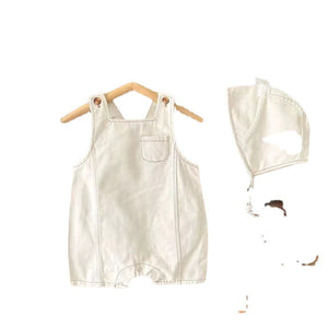 Baby Denim Overalls With Suspenders Casual Sleeveless Vest