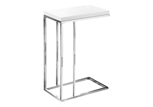 C-Shaped Accent Table Glossy For Living Room by Couch.com