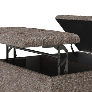 Harrison - Upholstered Coffee Table Storage Ottoman by Couch.com
