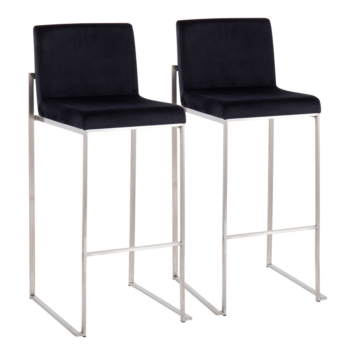 Fuji - Contemporary And Modern Elegance High Back Barstool by Couch.com