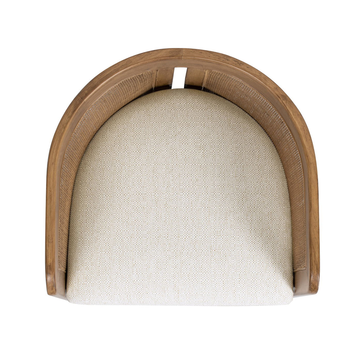 Lilith - Curved Upholstered Dining Chair, Stain Resistant High - White Pepper by Couch.com