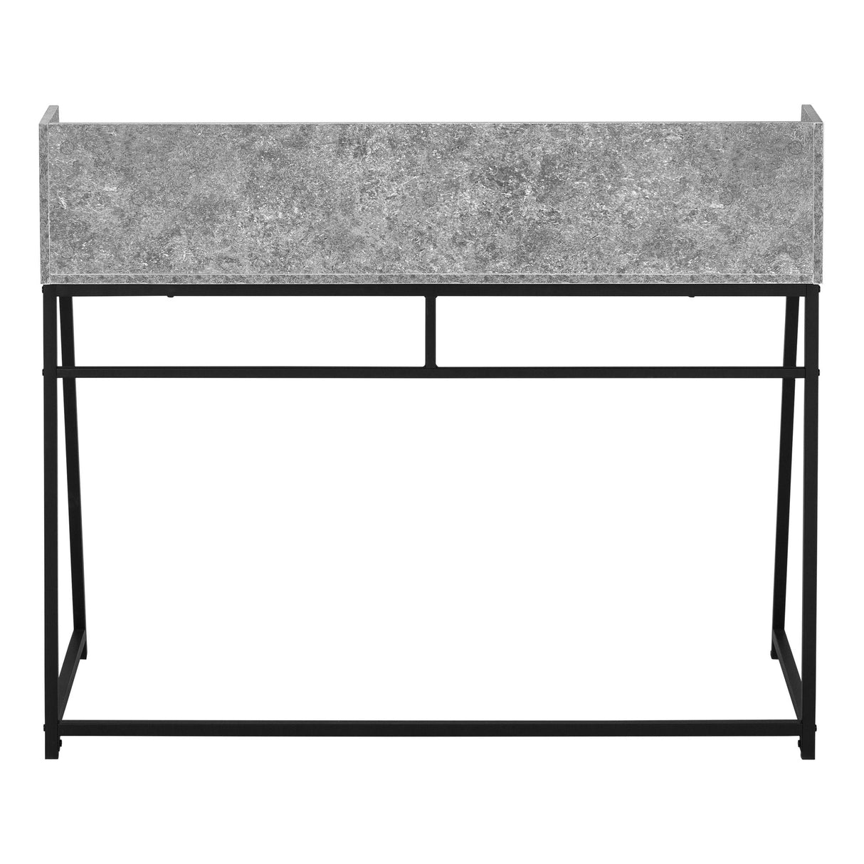Computer Desk For Home Office, Laptop, Storage Shelves, Marble Look Contemporary & Modern by Couch.com