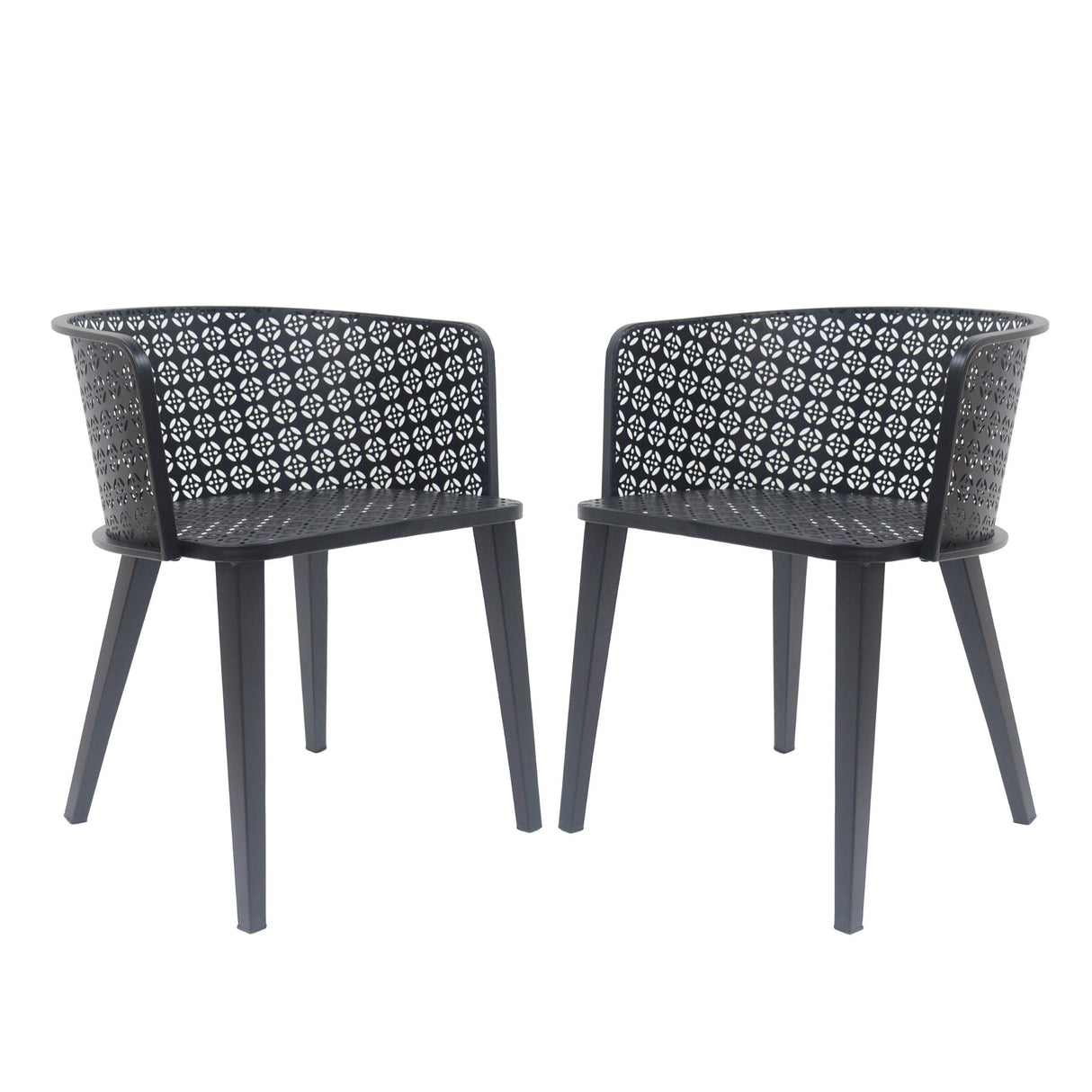 Milan Outdoor Dining Chair Set of 2