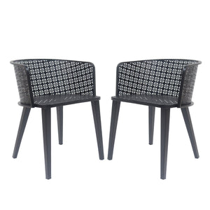 Milan Outdoor Dining Chair Set of 2