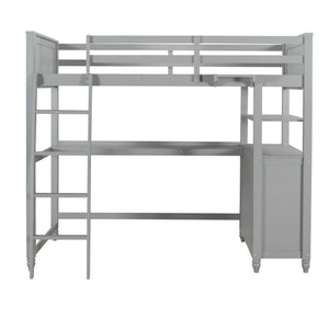 Loft Bed With Drawers With Desk And Shelves by Couch.com