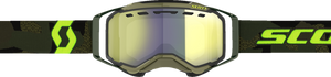 SCOTT Prospect Snow Cross Goggle - Khaki Green/Neon Yellow - Enhancer Yellow Chrome 272846-7701335