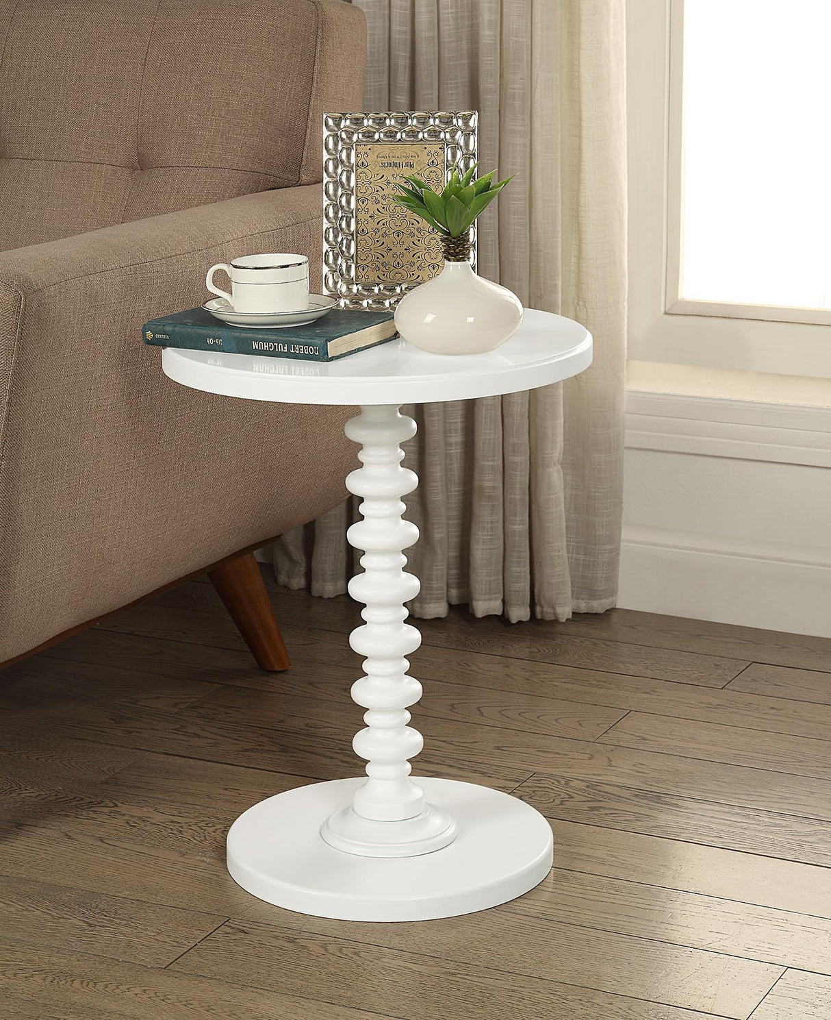 Acton - Accent Table - White by Couch.com