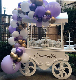 92pcs Pastel White Purple And Gold Garland Balloons Kit For Party Wedding Birthday Baby Shower  Bridal Shower Gender Reveal