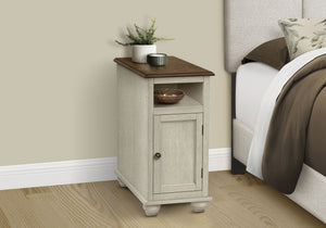 Accent End Table, Storage, Traditional - White by Couch.com