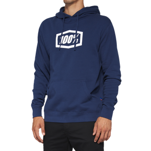 100% Icon Pullover Hoodie - Navy - XL 20029-00028