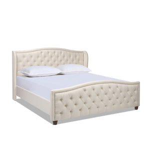 Fontana - Handcrafted Wingback Upholstered Platform Bed Frame by Couch.com