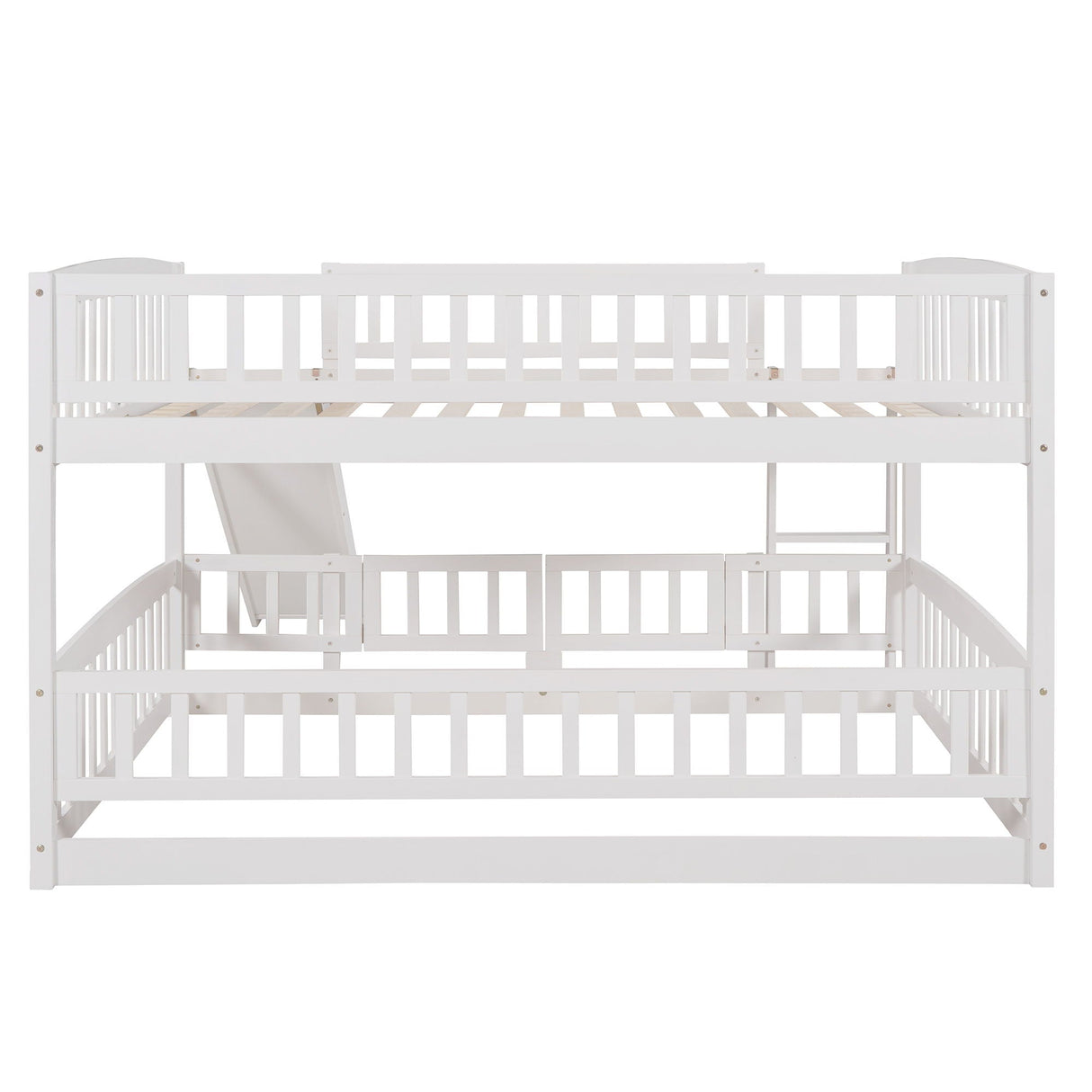 Low Bunk Bed With Slide, Fence And Ladder by Couch.com