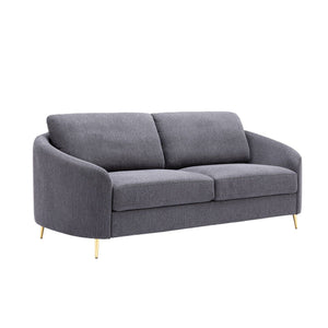 Yuina Linen Sofa in Gray