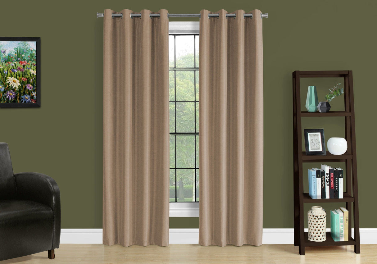 2 Pieces Set, Curtain Panel, Room Darkening, Grommet, Contemporary & Modern by Couch.com