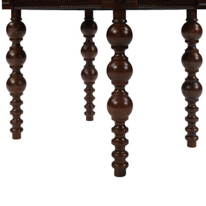 Solid Wood End Table with Drawer in Espresso Finish