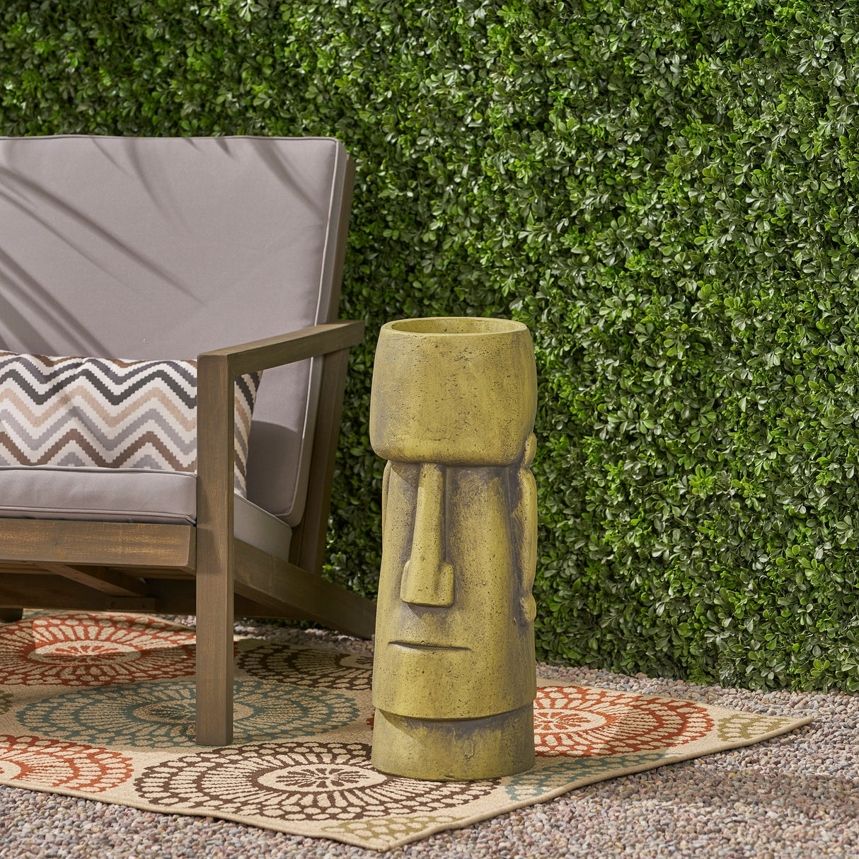 Glacier Cast Stone Urn Planter