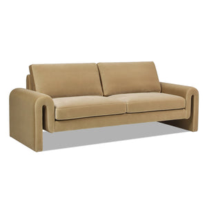 Mason - Arched Arm Sofa - Camel Brown Beige by Couch.com